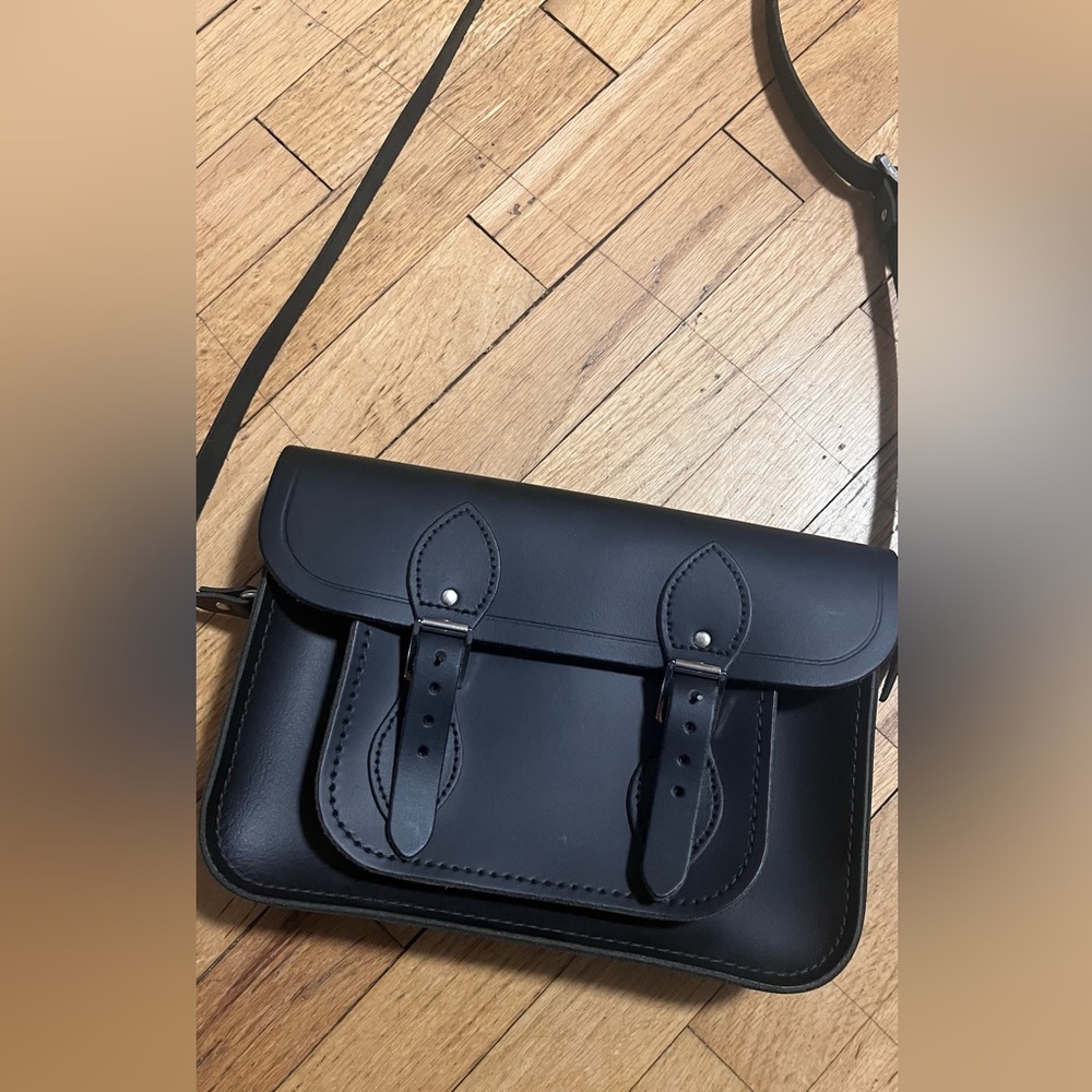 Brand New The Cambridge Satchel Company Gray Leather Satchel